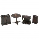 4 Pieces of Rock and Graner Doll's House Furniture, c. 1860