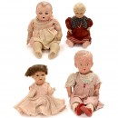 4 Composition and Celluloid Dolls, 1930–1940