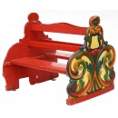 Double-Sided Bench from a Fairground Carousel, c. 1900