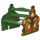 Double-Sided Bench from a Fairground Carousel, c. 1900