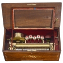 Drum, Bells and Castanets Musical Box, c. 1870
