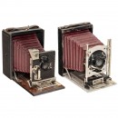 2 Folding Cameras by Dr. Krügener, c. 1895–1900