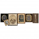 6 Photographs (Daguerreotype, Ambrotype, Panotype and Salted Pap
