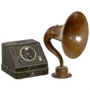 Mende Radio with Horn Loudspeaker, c. 1929