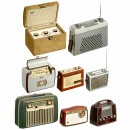 8 Portable Radios, 1950s/1960s
