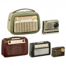 5 Portable Radios, 1950s/60s