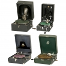 4 Portable Gramophones, 1925 onwards