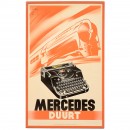 Poster Mercedes Duurt (Selecta), c. 1935