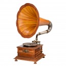 Coin-Activated German Horn Gramophone, c. 1910