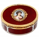 Contemporary Oval Musical Box