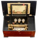 3-Bell Musical Box by Abrahams, c. 1895