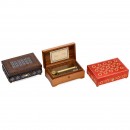 3 Reuge 3/72 Musical Boxes  