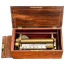 Key-Wind Hidden Percussion Musical Box, c. 1855