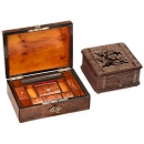 2 Sewing Boxes, c. 1900
