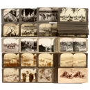 Stereo Cards (Various Publishers) 9 x 18 cm, c. 1900