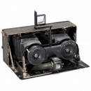 Ernemann Stereoklapp Camera 45 x 107, c. 1915