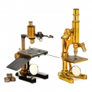 Student's Microscope and Dissecting Microscope by Ernst Leitz