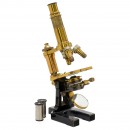 Carl Zeiss Brass Compound Microscope, c. 1888