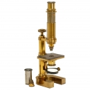 Brass Compound Microscope by Hartnack, c. 1880