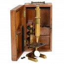 German Brass Compound Microscope by Seibert, c. 1880
