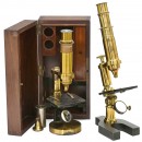 2 French Compound Microscopes