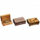 3 Musical Boxes with Contemporary Tunes by Reuge