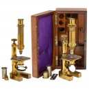 Brass Compound Microscopes by Hartnack