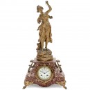 French Mantel Clock with Photographer Figure, c. 1900