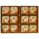 6 Erotic Tissue Stereo Cards (9 x 18) 