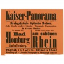 Original Advertising Poster Kaiser-Panorama, c. 1895