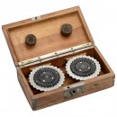 2 Original Enigma Wheels in Wooden Box, 1936