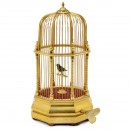 Rare Early Singing Bird in Cage Automaton, c. 1860s