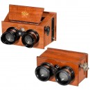 2 Hand Stereo Viewers (6 x 13 and 45 x 107), c. 1926