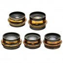 Wide-Angle Lenses Nos. 1 to 5 by Ross, c. 1890–95