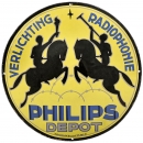 Philips Depot Enamel Sign, c. 1940
