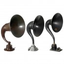 3 Radio Horn Speakers, c. 1924