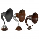 3 Radio Horn Speakers, c. 1925