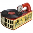 Tin Toy Phonograph with Jazz Band Motifs, c. 1925