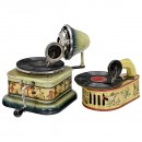 2 Toy Gramophones, c. 1925