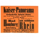 Original Kaiser-Panorama Advertising Poster, c. 1895