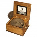 14½-inch Polyphon Disc Musical Box with 12 Bells, c. 1900