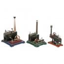 3 Toy Steam Engines, c. 1935