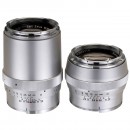 Sonnar 2/85 mm and Sonnar 4/135 mm for Contarex