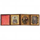 3 Daguerreotypes (1/8 Plates), c. 1845-50