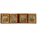 4 Daguerreotypes, c. 1845-50