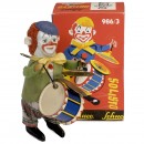 Schuco Solisto Clown with Drum and Cymbal No. 986/3 Dancing Figu