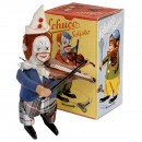 Schuco Solisto Clown with Fiddle No. 986/2 Dancing Figure, 1956 