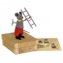 Schuco Dancing Figure Mouse with Ladder No. 959, c. 1949
