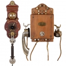 2 Early Wall Telephones, c. 1900-1920