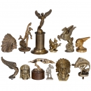 12 Hood Ornaments and Paperweights